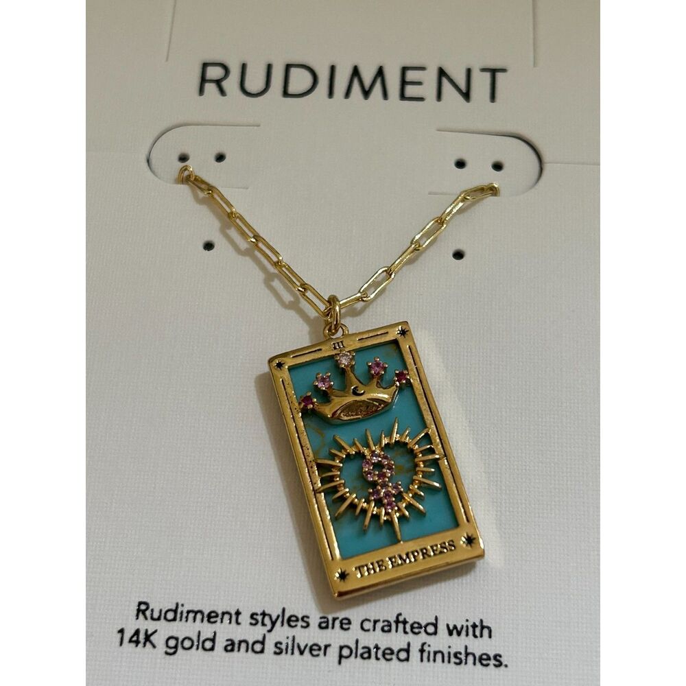 Rudiment The Empress Tarot Card Pendant Necklace